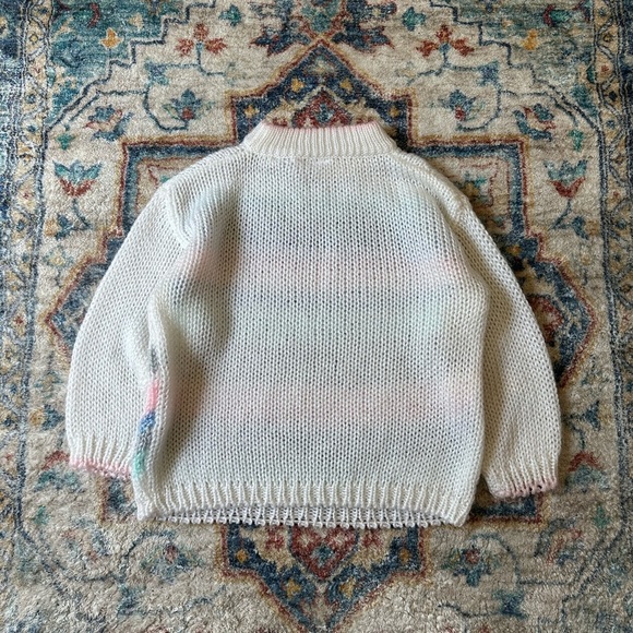 Vintage Chorus Line Pastel Pullover Sweater Large - Picture 2 of 4